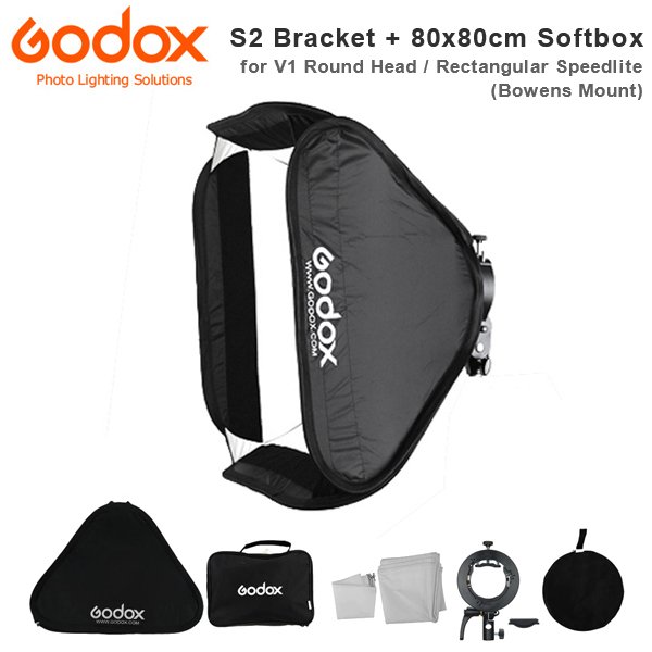 Godox-SGUV8080-S2-type-bracket+80*80cm-softbox+bag