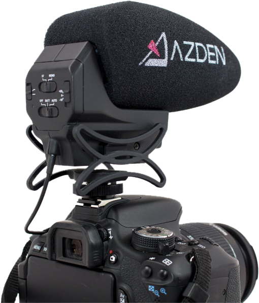 AZDEN-Video-Microphone-SMX-30-Stereo-and-Mono