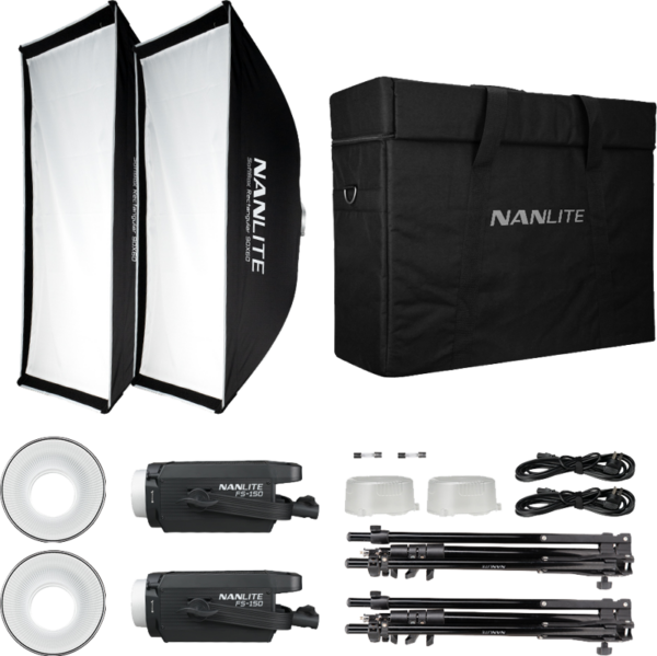 Nanlite-FS-150-LED-2-light-kit-with-stand
