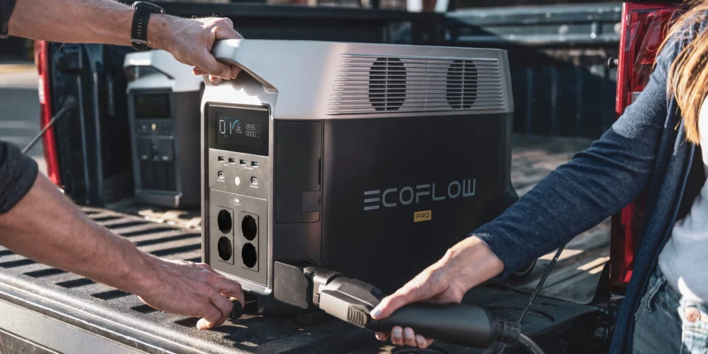 EcoFlow-DELTA-Pro-nutiaku-laadimine-kiirlaadimisjaamas