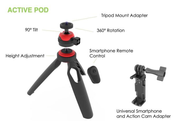 Digipower-Active-Mini-Tripod-with-Wireless-Bluetooth-Shutter-Remote