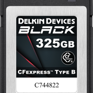 325GB-Delkin-CFexpress-BLACK-R1725/W1530-325GB
