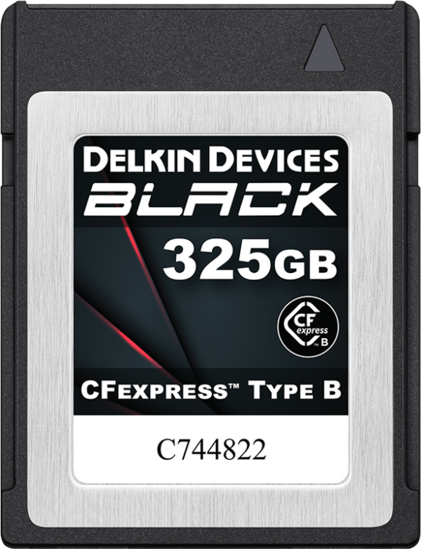 325GB-Delkin-CFexpress-BLACK-R1725/W1530-325GB