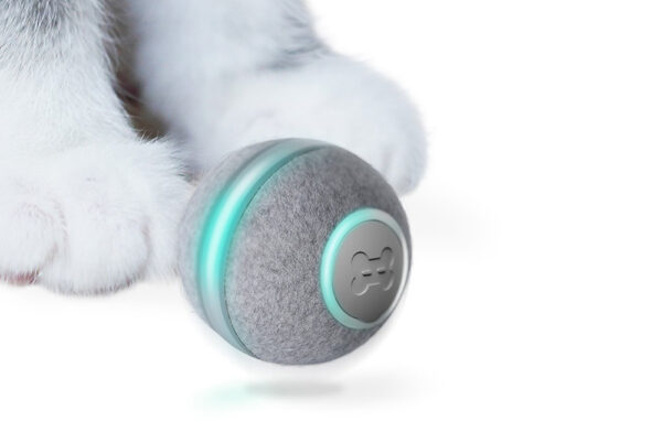 Cheerble-M1-Interactive-Cat-Ball-Grey