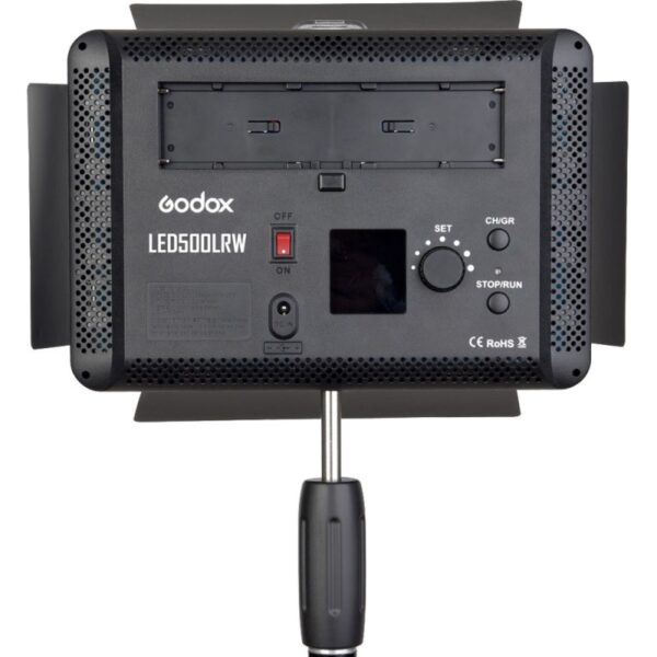 Godox panel LED500LR-W LED video light 5600K with barndoor