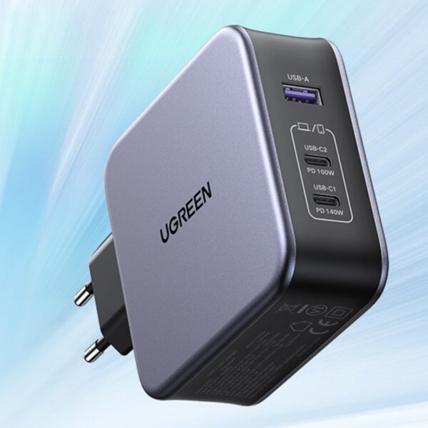 Ugreen fast charger GaN USB 2x USB-C 140W cable USB-C USB-C 1.5m