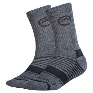 VALLERRET Merino Wool Crew Sock - Grey Winter size 41-46