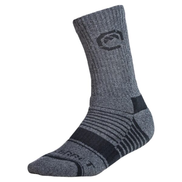 VALLERRET Merino Wool Crew Sock - Grey Winter size 41-46