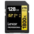 128GB Lexar SDXC Pro 1800x U3 UHS-II R270 W180 V60