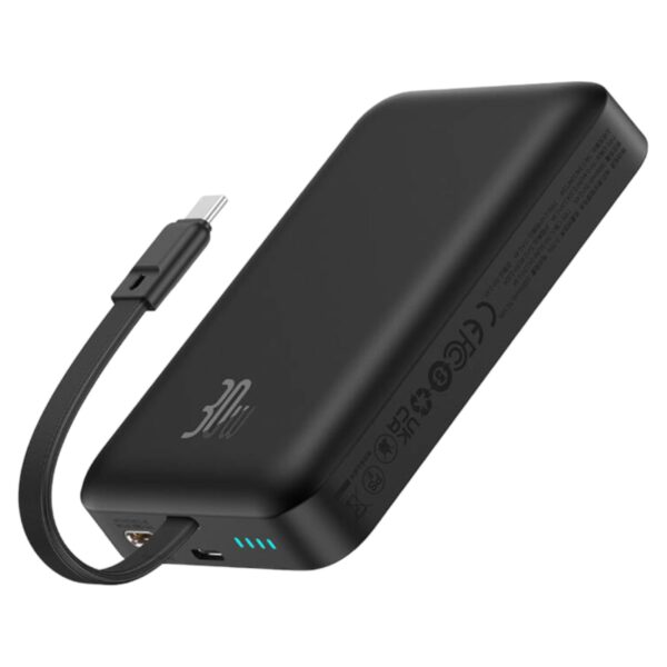 Magnetic Mini Powerbank Baseus 10000mAh USB-C 30W MagSafe black