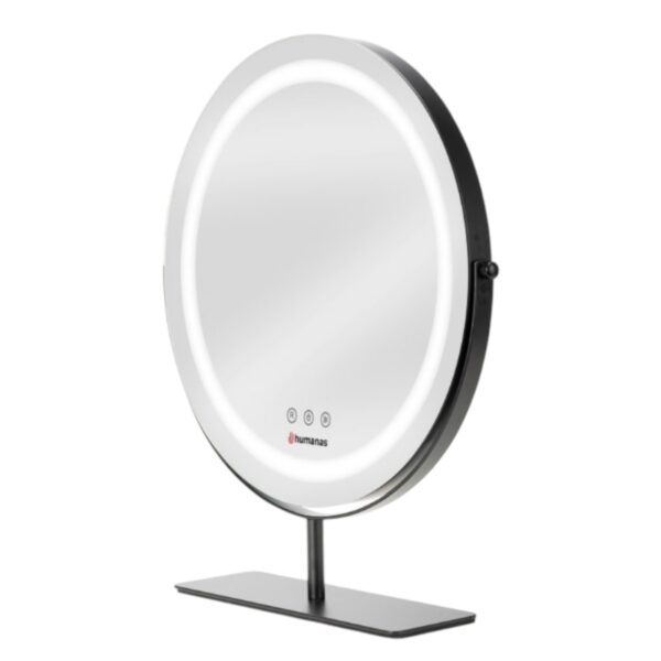 Humanas HS-HM Scarlet makeup mirror with LED lighting black