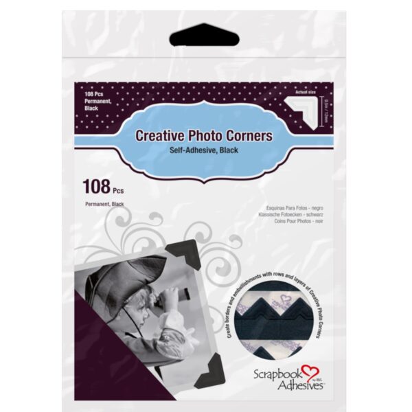 Photo corners Black 108pcs