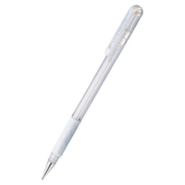 Pentel K118-X Hybrid Gel Grip Roller 0.8mm White