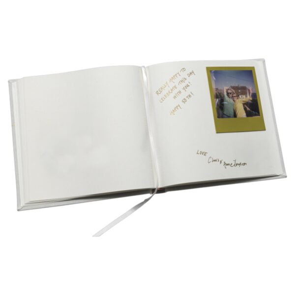 Focus Base Line Canvas Album 20x20 Guestbook White