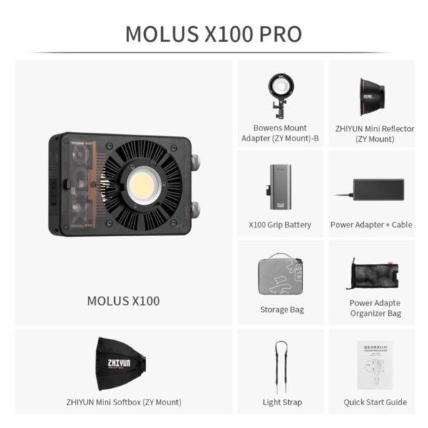 ZHIYUN LED Molus X100 COB Light Pro