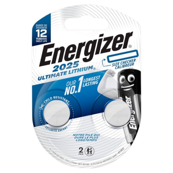 Energizer Ultimate Lithium CR2025 2 pack