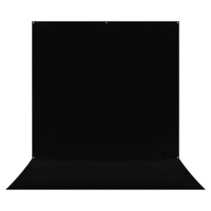 Westcott X-Drop Pro Wrinkle-Resistant Backdrop Rich Black Sweep 8 x 13