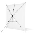 Westcott X-Drop Pro Wrinkle-Resistant Backdrop Kit - High-Key White Sweep 2,5 x 2,4