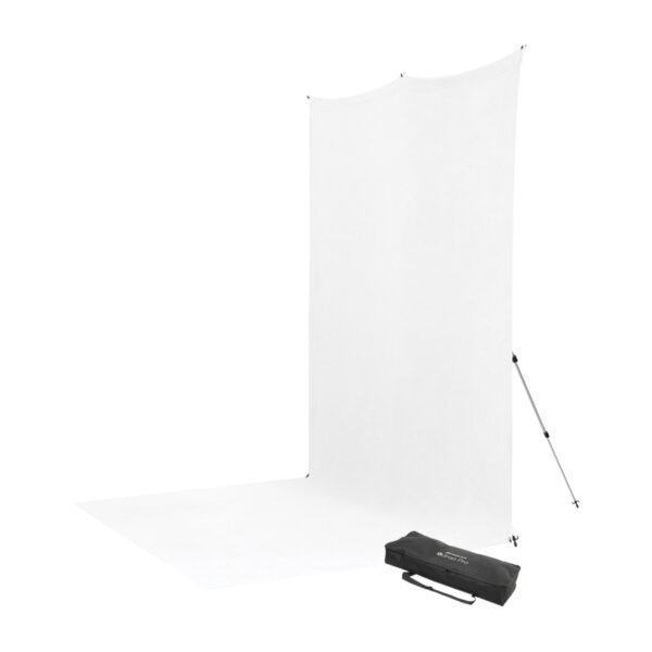 Westcott X-Drop Pro Wrinkle-Resistant Backdrop Kit - High-Key White Sweep 2,5 x 2,4