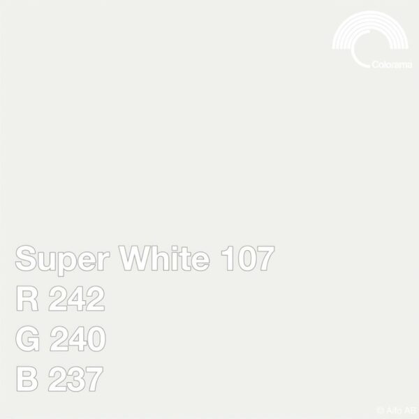 COLORAMA PAPER BACKGROUND 2.72X11M SUPER WHITE