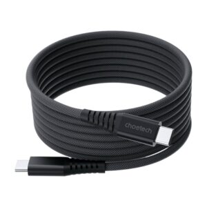 Choetech XCC-1051 USB-C - USB-C magneetiline kaabel PD 240W 1.8m must