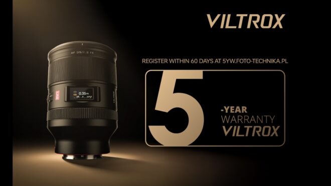 Viltrox objektiivil 5-aastane garantii