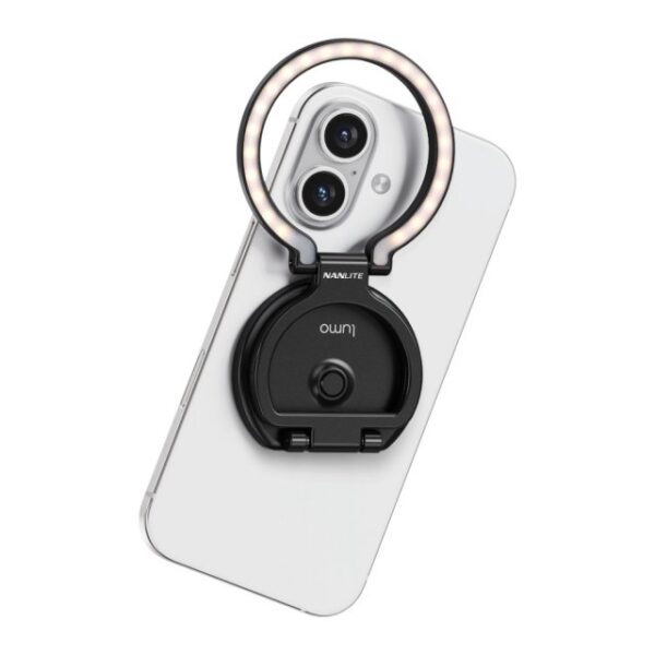 Nanlite Lumo LED ringvalgusti telefonile must