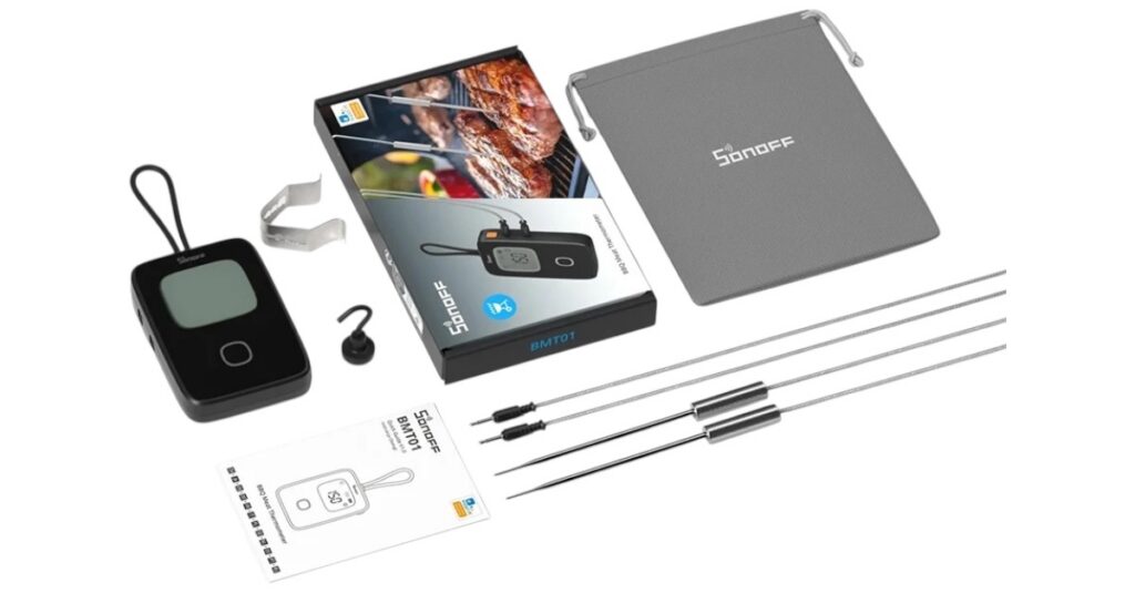 Sonoff BBQ lihatermomeeter BMT01 komplekt sisaldab