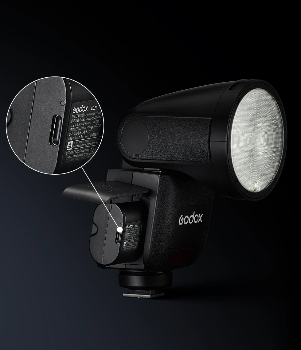 Godox V1 Mid aku vabastusnupp