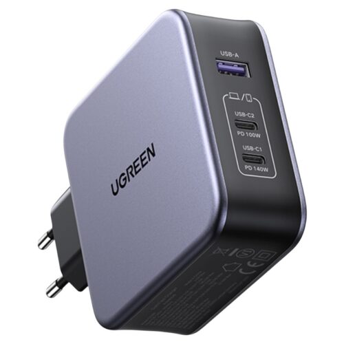 Ugreen kiirlaadija CD289 PD GaN 3 port 140W
