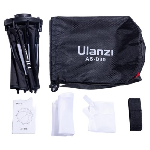 Ulanzi AS-D30 Octagonal Softbox With Mini Bowens Mount And Grid 30cm
