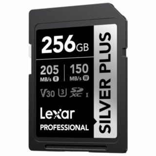 256GB Lexar SDXC Professional SILVER Plus 1066x U3 UHS-I R205 W150 V30