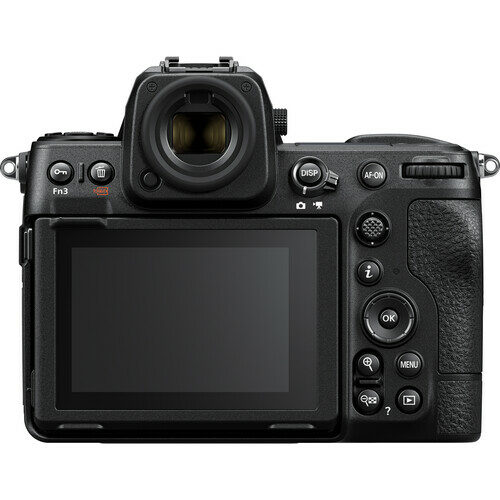 Nikon Z8 kaamera tagantvaade – 3,2-tolline neljas suunas kallutatav puutetundlik ekraan
