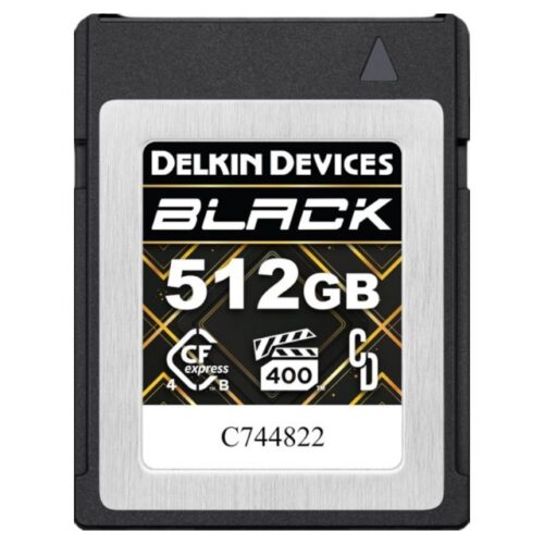512GB Delkin CFexpress BLACK R3600/W3200 VPG400 Type B