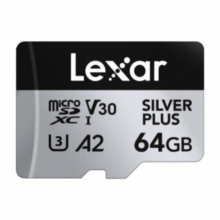 64GB Lexar microSDXC SILVER Plus 1066x U3 UHS-I R205 W100 V30
