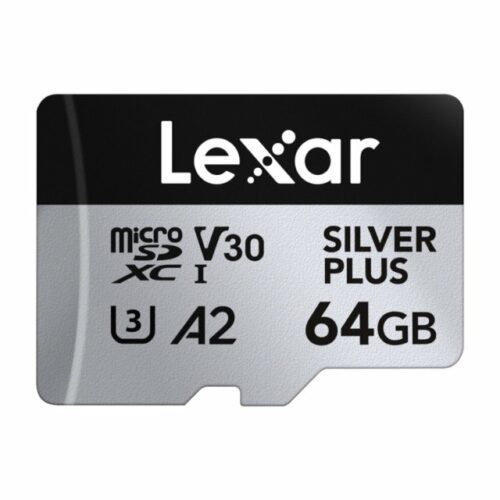 64GB Lexar microSDXC SILVER Plus 1066x U3 UHS-I R205 W100 V30