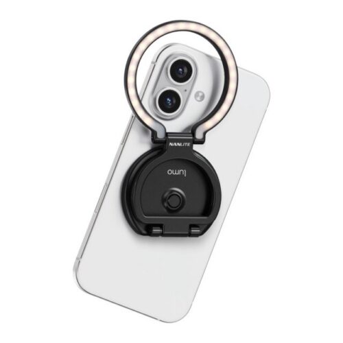 Nanlite Lumo LED ringvalgusti telefonile must