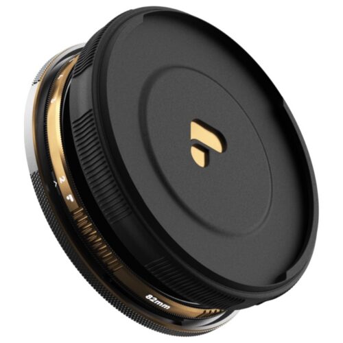 PolarPro PMVND 2–5 Stop Edition II 82mm ND-filter koos Defender360 kaitseümbrise ja korgiga.