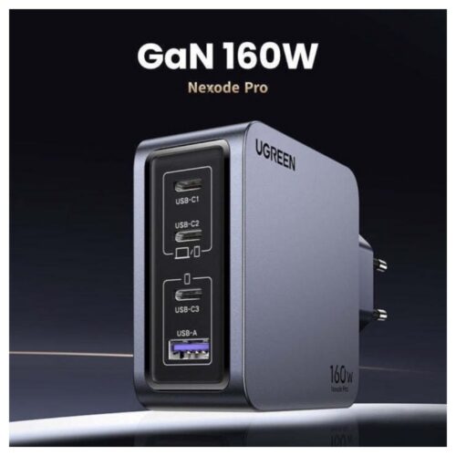 UGREEN Nexode Pro 160W 4-port GaN laadija