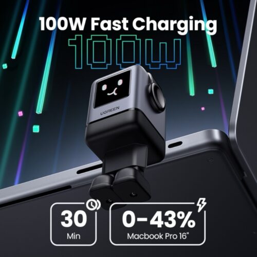 UGREEN Uno 100W GaN seina kiirlaadija on disainitud pikaajaliseks, mitmekülgseks ja turvaliseks laadimiseks kodus, kontoris või reisil.