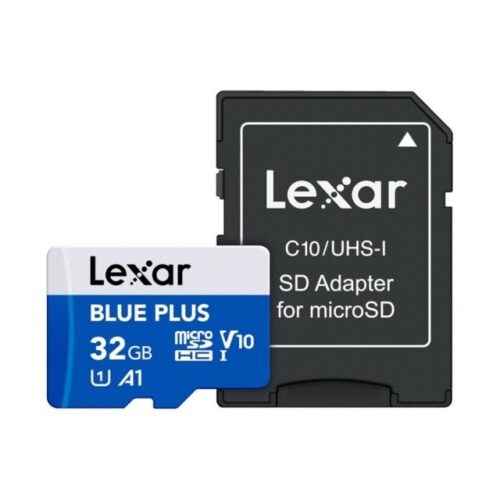 32GB Lexar microSDHC Blue C10 A1 U1 V10