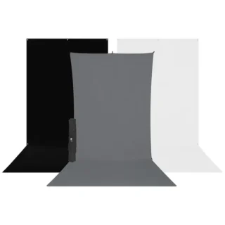 Westcott X-Drop 3-Pack Sweep Backdrop Kit kolme taustariidega – must, hall ja valge