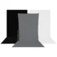 Westcott X-Drop 3-Pack Sweep Backdrop Kit kolme taustariidega – must, hall ja valge