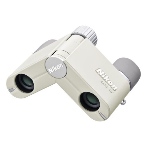 Binokkel Nikon 4X10 DCF Ivory White eest kokku murtud vaade