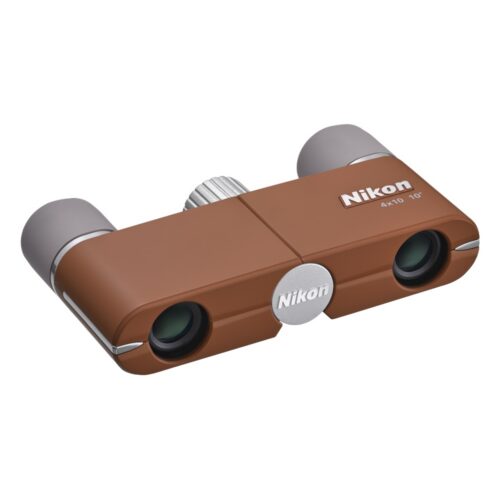 Binokkel Nikon 4X10 DCF Amber Brown eest vaates küljelt