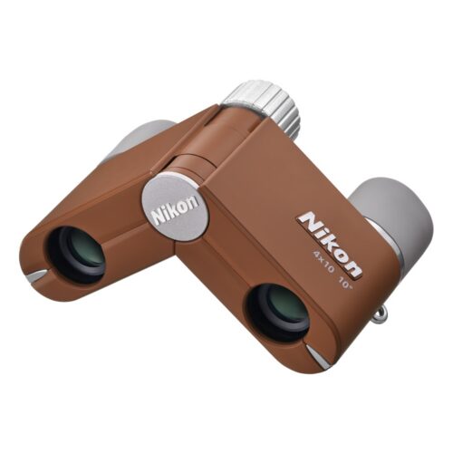 Binokkel Nikon 4X10 DCF Amber Brown eest vaates kokku murtud