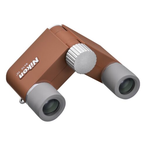 Binokkel Nikon 4X10 DCF Amber Brown tagant vaates kokku murtud