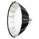 Caruba Quick Softbox Mark II – 180cm Bowens kinnitusega suur softbox - külg vaade hajutiga