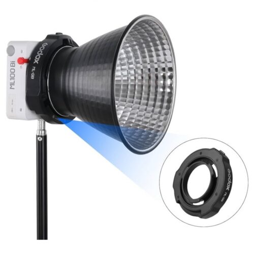 Godox ML-GB Bowens adapter reflektoriga