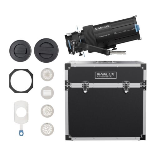 NANLUX NL Mount Projection Attachment 15-30° - pildil on kuvatud kõik mis pakendis kaasas
